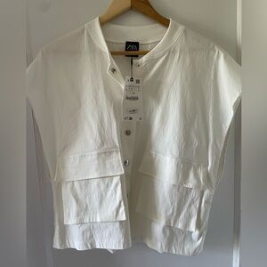 NWT White Zara Vest